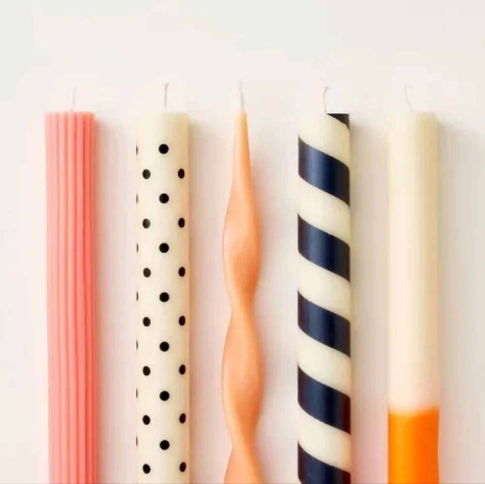 Kate Spade X Target 5ct Taper Candle Set Jumbo Size Limited Edition NWT